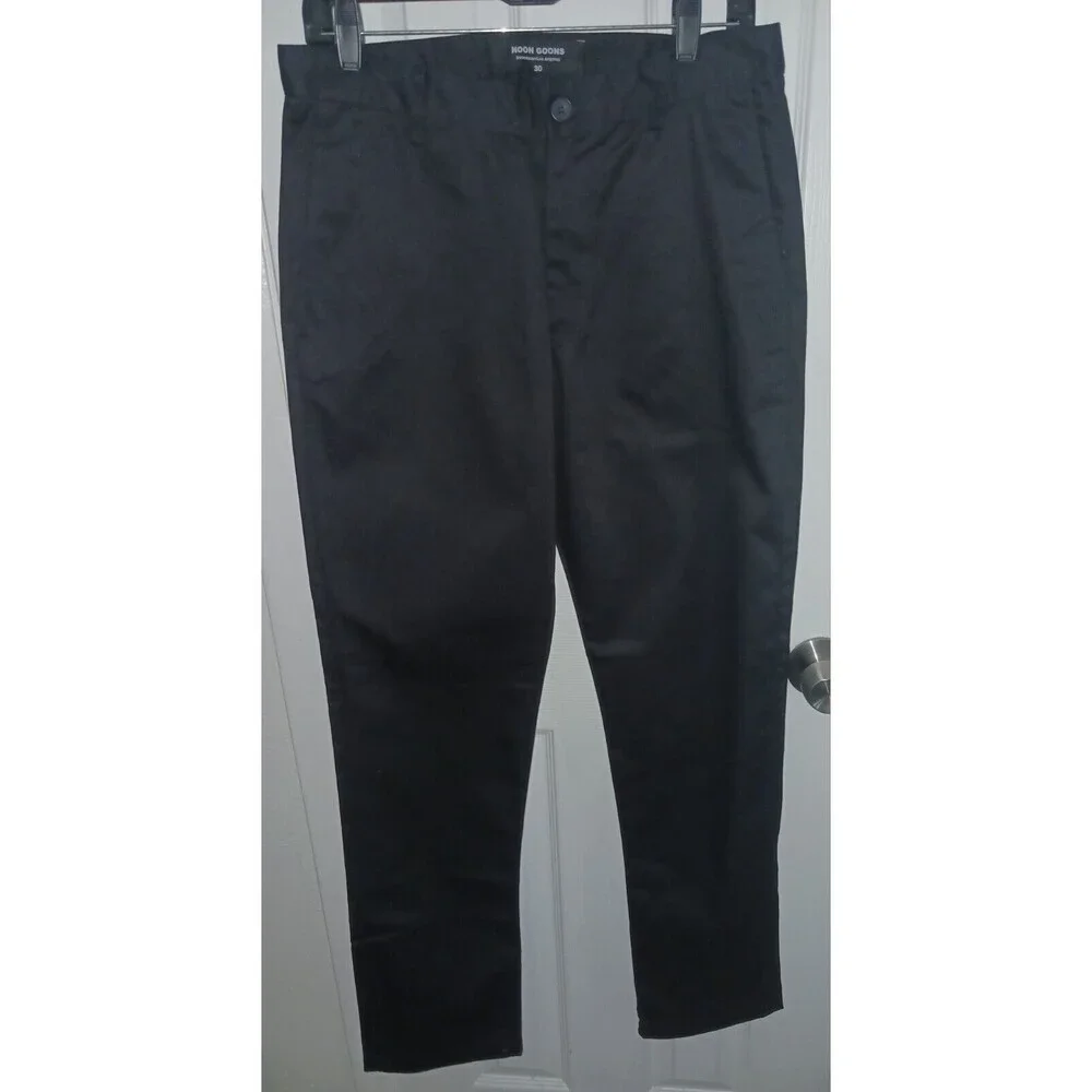 Noon Goons Pants Trouser Men's Size 30 Black Chinos Canvas NEW without tag. ****